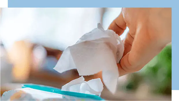 استفاده از دستمال