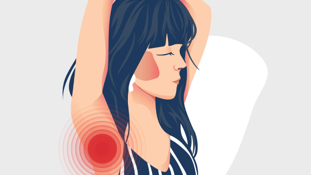 درد زیر بغل سمت چپ در زنان