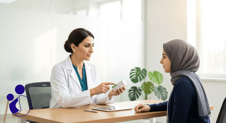 مشاوره پزشک متخصص درباره داروهای تحریک تخمک گذاری با بیمار