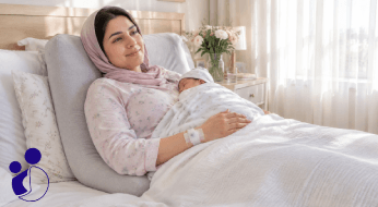 نحوه خوابیدن اصولی بعد از زایمان سزارین